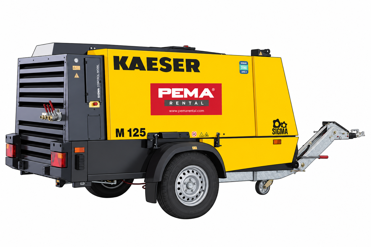 Kaeser M125 – typický model k pronájmu