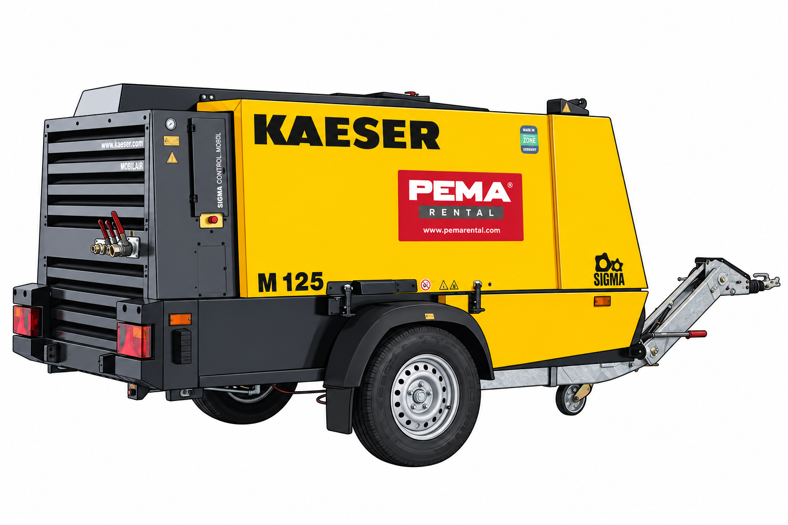 Kaeser M125 – typický model k pronájmu