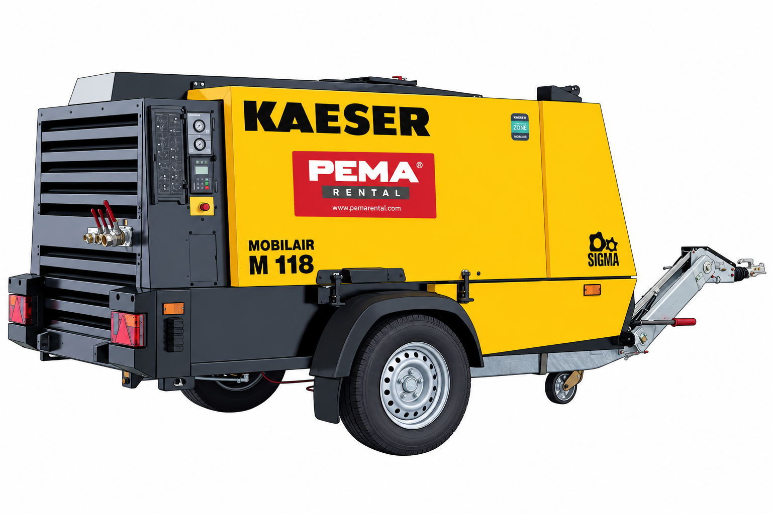 Kaeser M118 – typický model k pronájmu