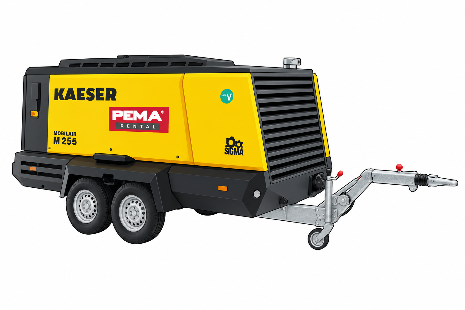 Kaeser M255 – typický model k pronájmu