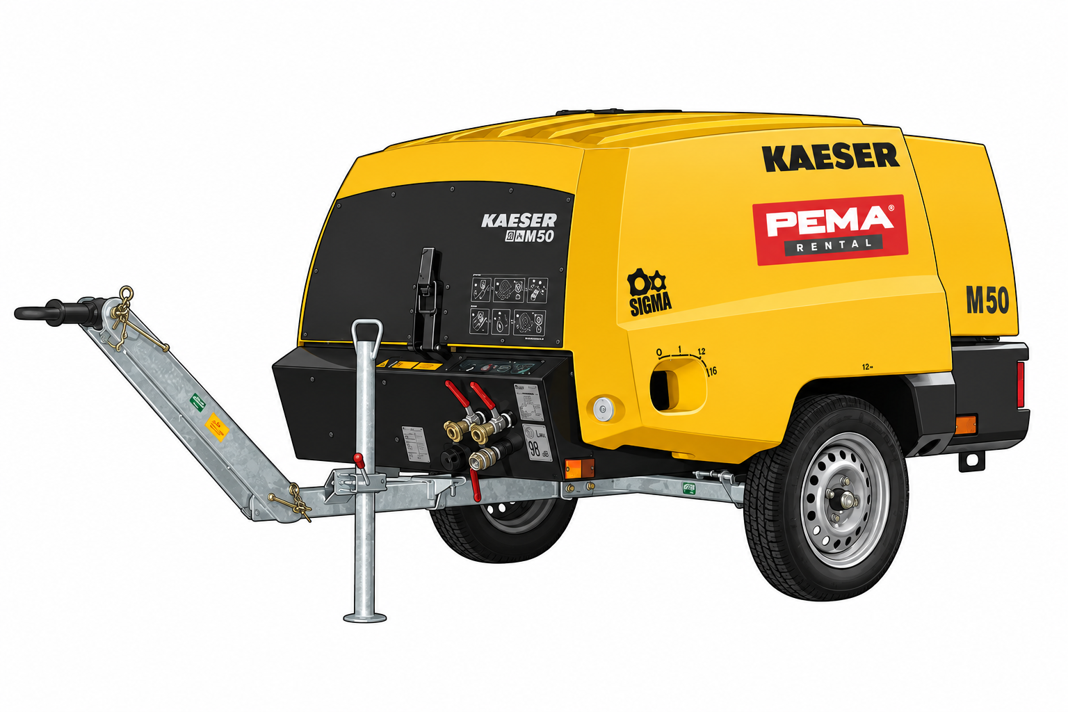 Kaeser M50 – typický model k pronájmu